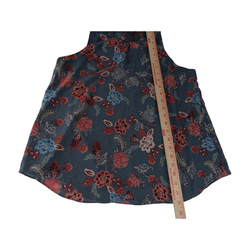 Rose & Olive Womens Top Multicolor Smocked Sleeveless Blouse Size S - Picture 8 of 10
